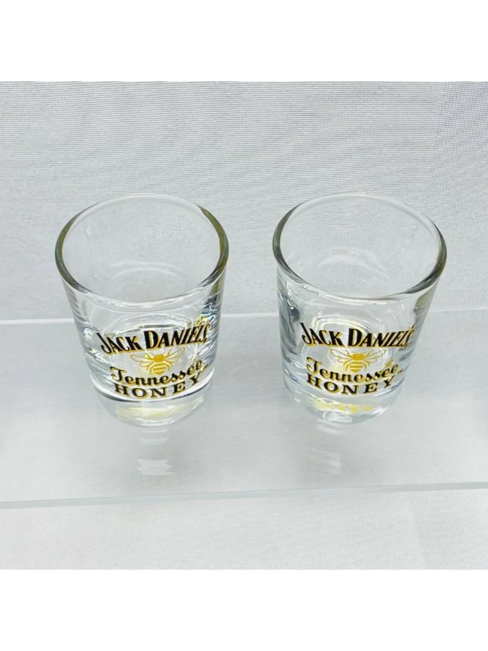 Jack Daniels Tennessee Honey Shot Glasses Set Of 2 Barware Collectibles